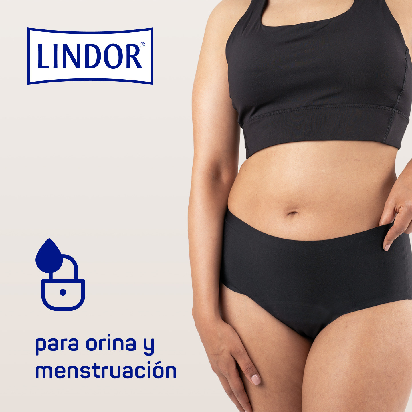 Vista posterior de la braguita Lindor lady